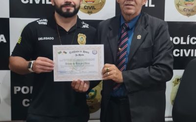Homenagem do Instituto ABC a Delegacia de Aguas Lindas de Goiás